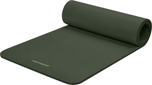 Solana Yoga Mat 1" & 1/2" Thick W/Nylon Strap for Men & Women - Non Slip Exercise Mat for Yoga