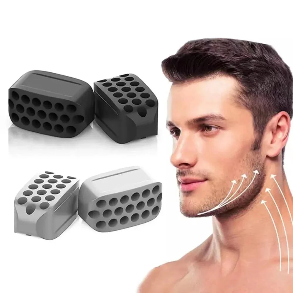 Jaw Exercise Ball | Food-Grade Silica Gel Jawline Muscle Training Fitness | Slimming Ball for Facial Toning | Jaw Exerciser Gadget